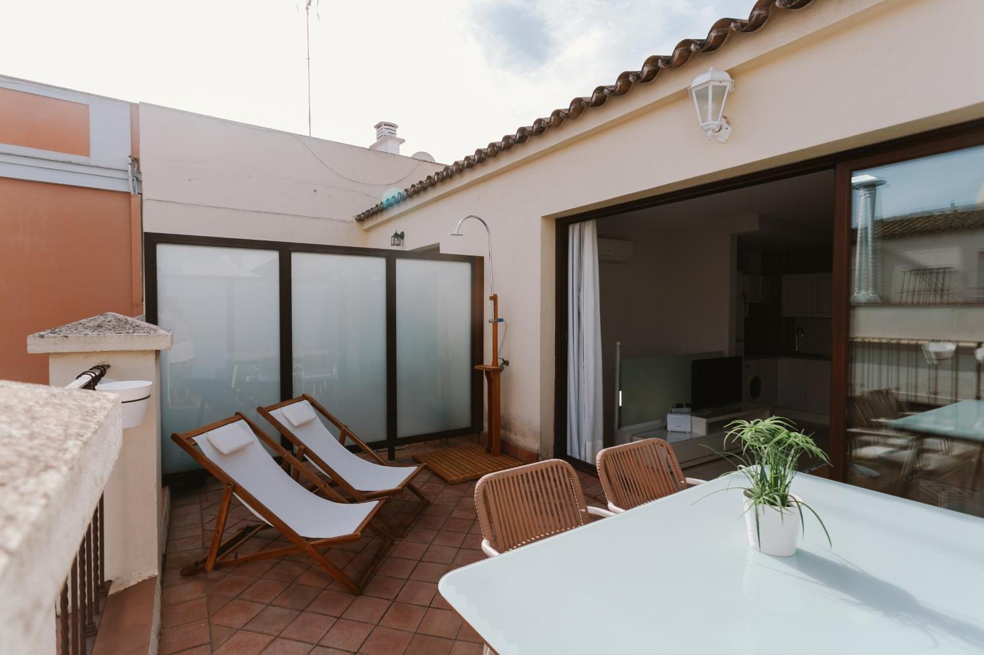 Apto. Con Terraza Privada Centro Sevilla Eksteriør bilde