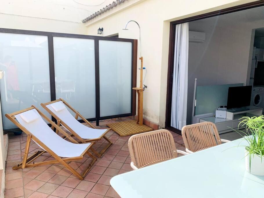 Apto. Con Terraza Privada Centro Sevilla Eksteriør bilde
